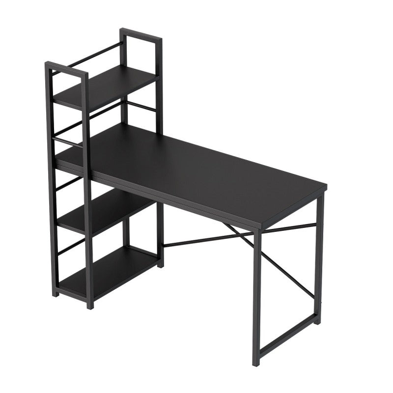 Biurko z półkami Mark Adler Leader 4.0 Black 120 cm
