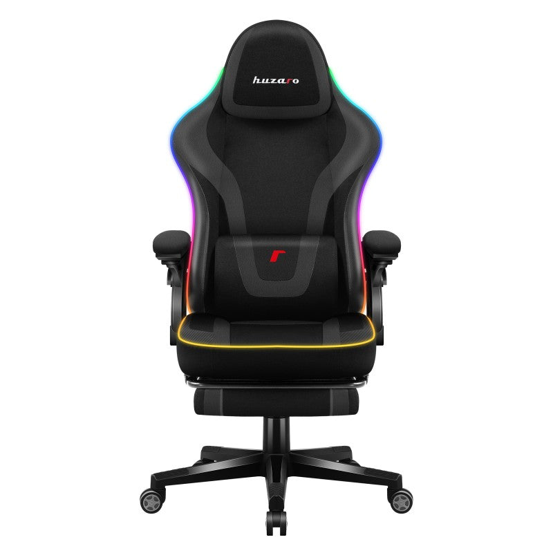 Fotel gamingowy Huzaro Force 4.6 RGB Smart Black Mesh