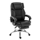 Fotel Biurowy z masażem podnóżkiem podgrzewany Mark Adler Boss 6.0 Black