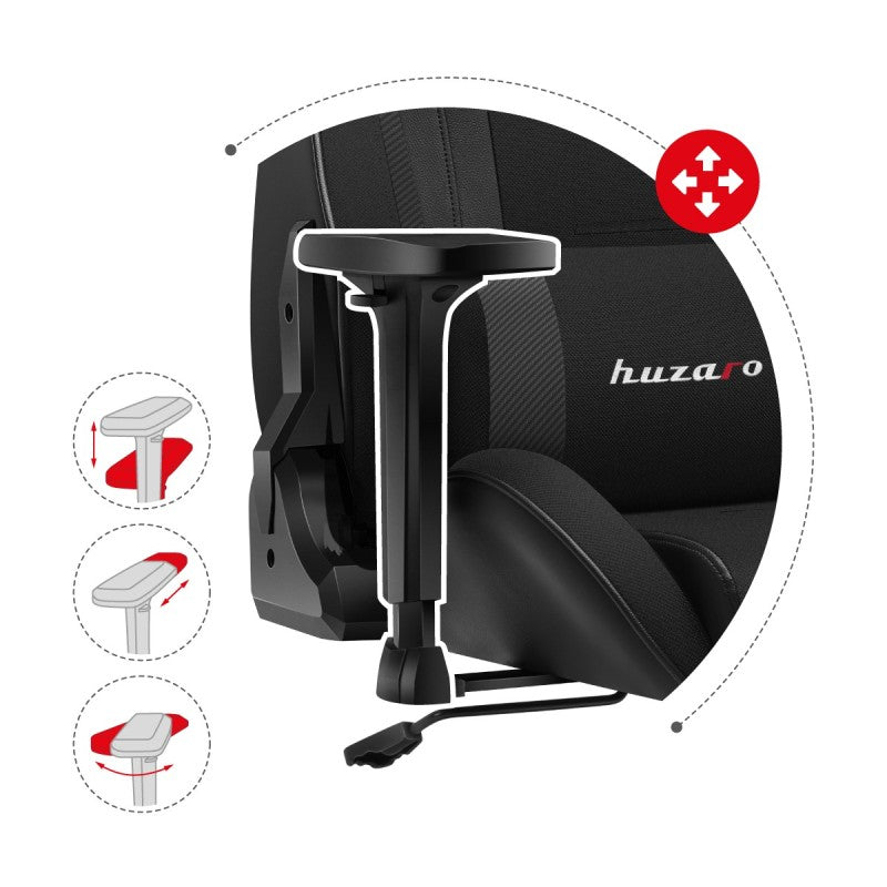 Fotel gamingowy HUZARO FORCE 7.6 Black