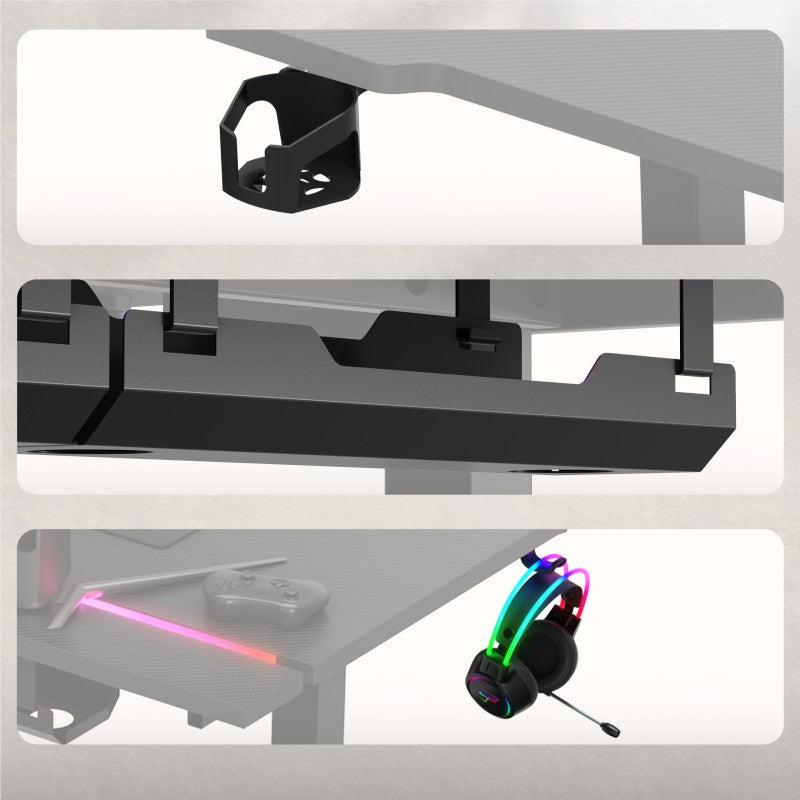 Biurko elektryczne Huzaro Hero 8.7 RGB LED 140 cm