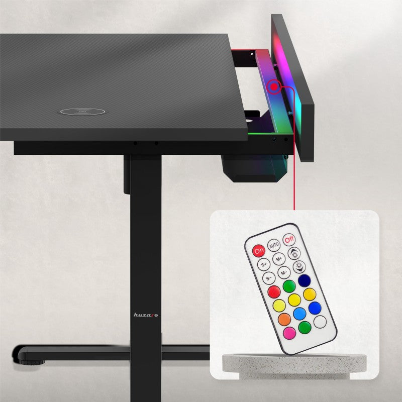 Biurko elektryczne Huzaro Hero 8.7 RGB LED 140 cm