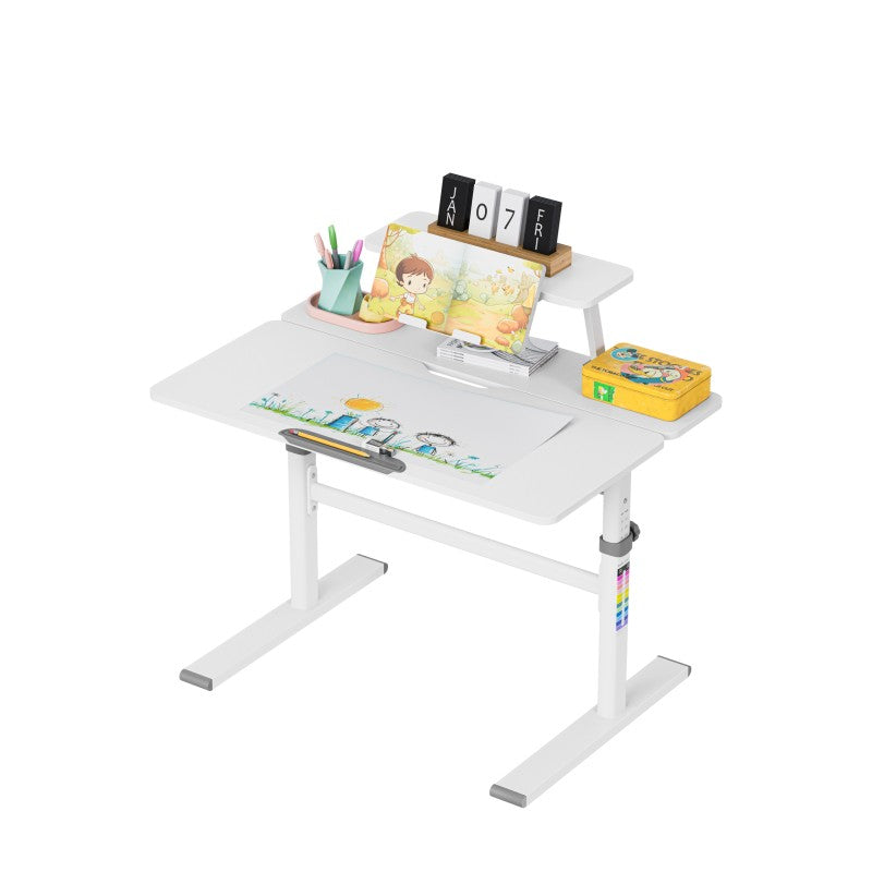 Biurko dziecięce regulowane Mark Adler Study 3.7 Grey 90 cm