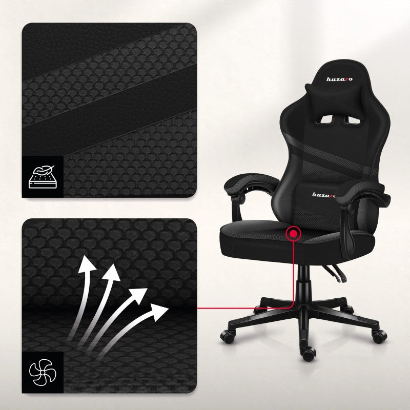 Fotel gamingowy HUZARO FORCE 4.4 Carbon
