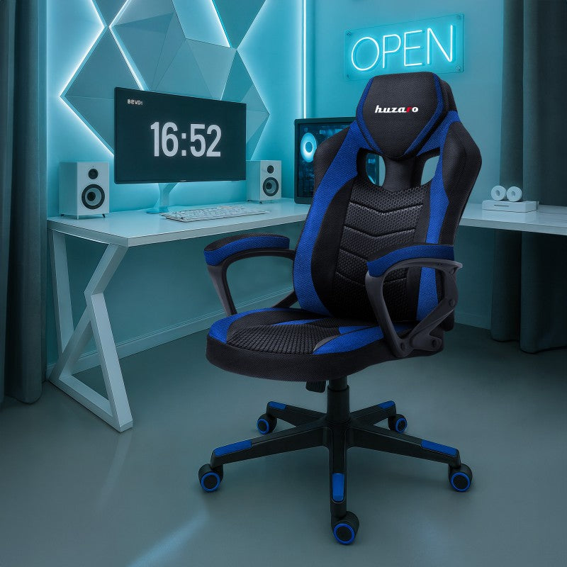 Fotel Gamingowy HUZARO FORCE 2.5 Blue Mesh