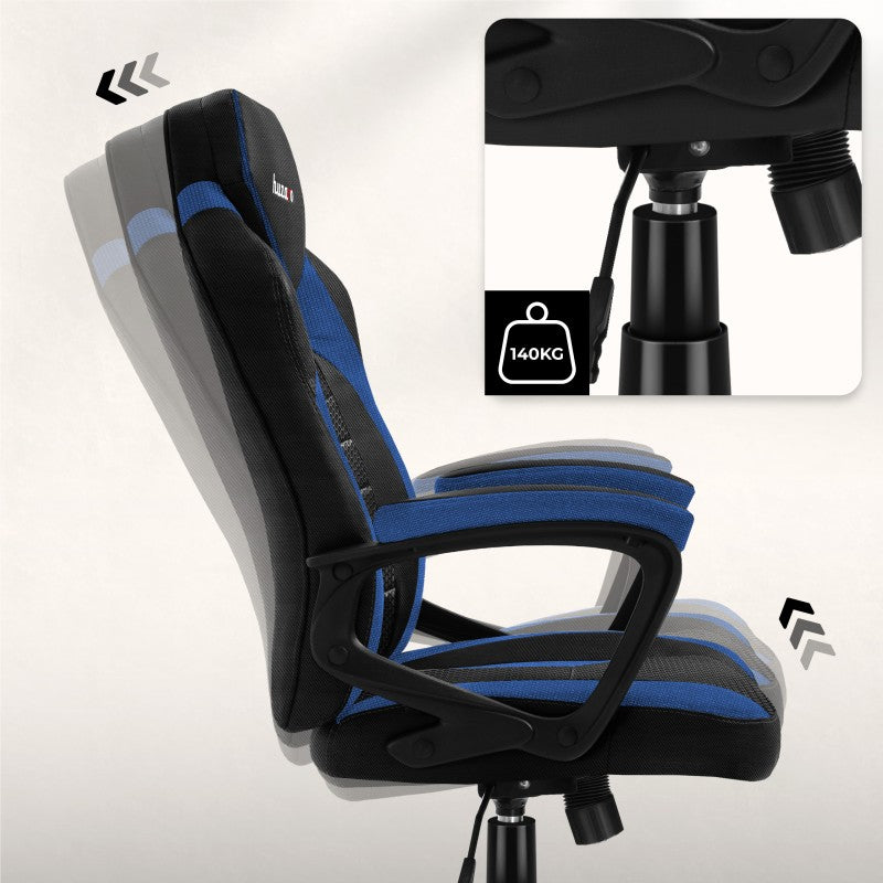Fotel Gamingowy HUZARO FORCE 2.5 Blue Mesh