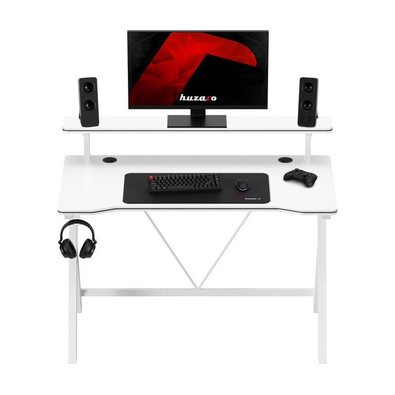 Biurko gamingowe 120 cm Huzaro Hero 1.9 White