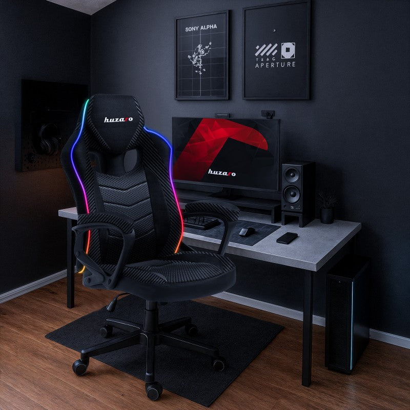 Fotel Gamingowy Huzaro Force 2.5 RGB Carbon Mesh