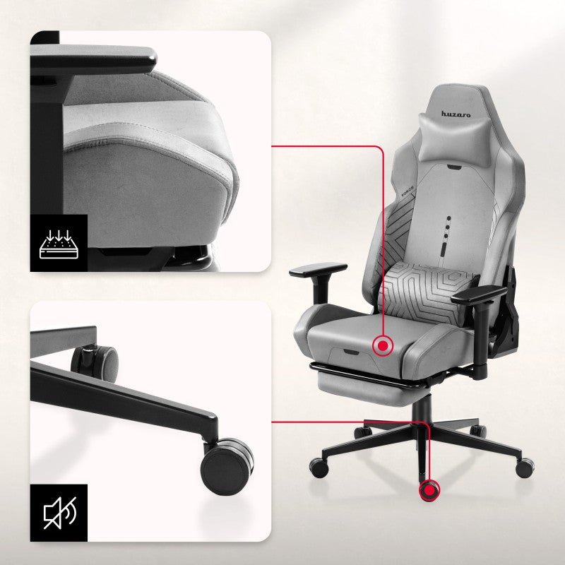 Fotel Gamingowy HUZARO FORCE 8.1 Grey