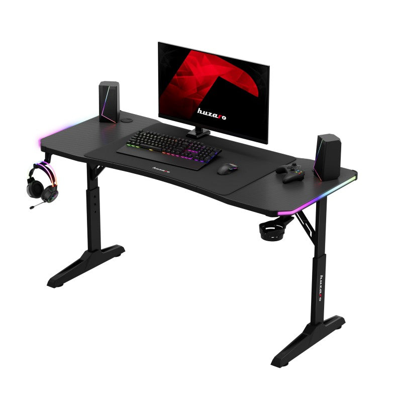 Biurko gamingowe LED Huzaro Hero 3.6 RGB Black