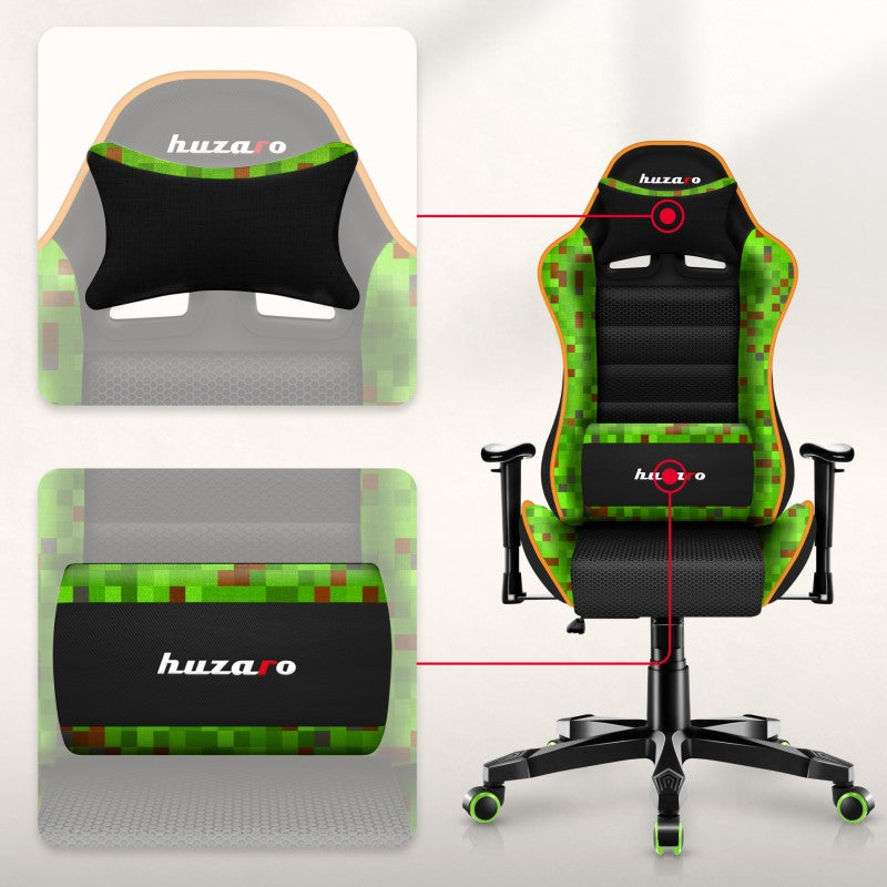 Fotel gamingowy dla dziecka HUZARO RANGER 6.0 Pixel Mesh