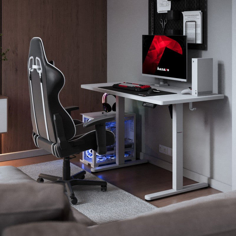 Biurko elektryczne gamingowe Huzaro Hero 8.1 White