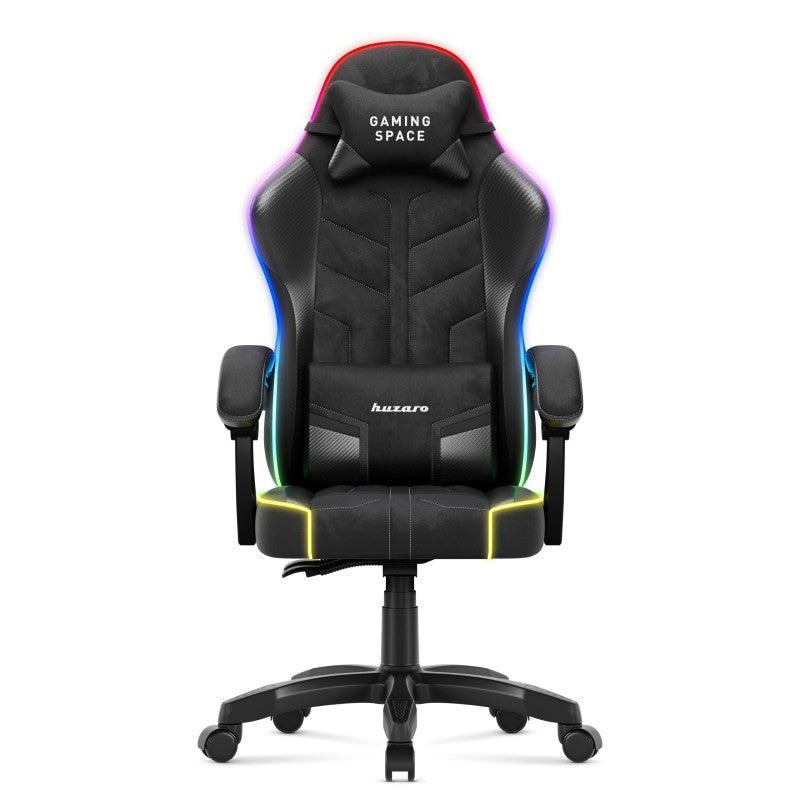 Fotel gamingowy welurowy Huzaro Force 2.7 RGB Black