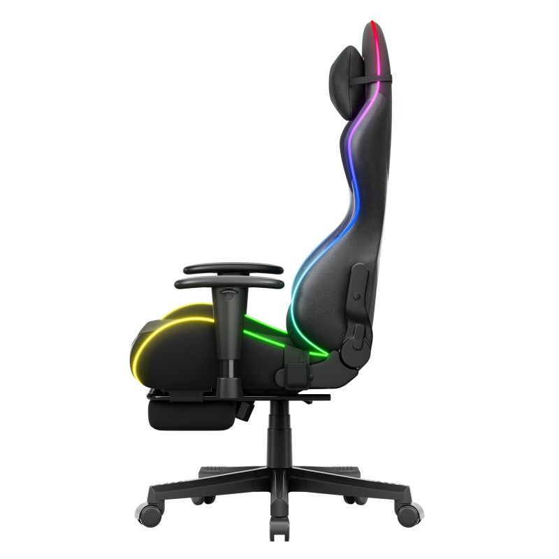 Fotel gamingowy LED Huzaro Force 5.7 Black RGB