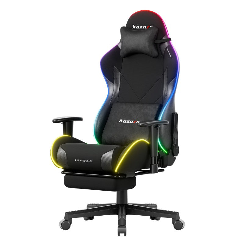 Fotel gamingowy LED Huzaro Force 5.7 Black RGB
