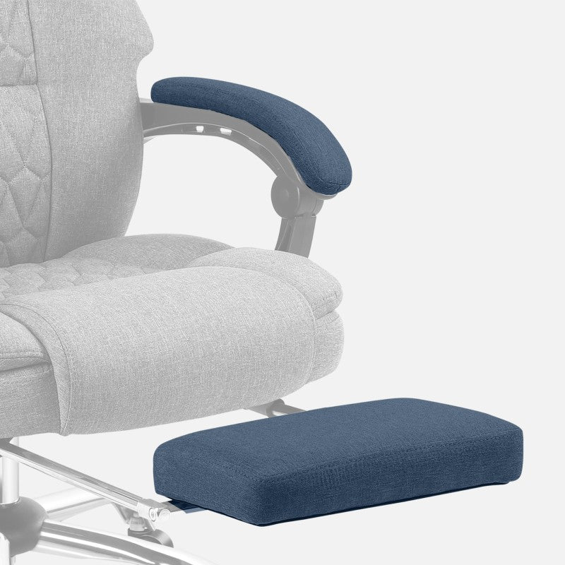 Fotel biurowy z masażem podnóżkiem Mark Adler Boss 6.0 Grey