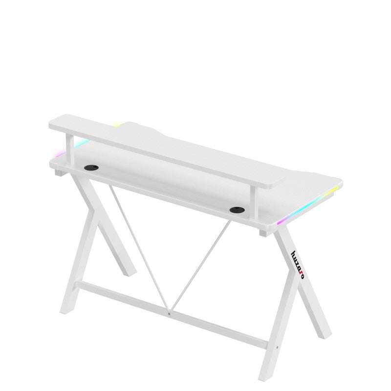 Biurko gamingowe LED Huzaro Hero 1.9 RGB White 120 cm