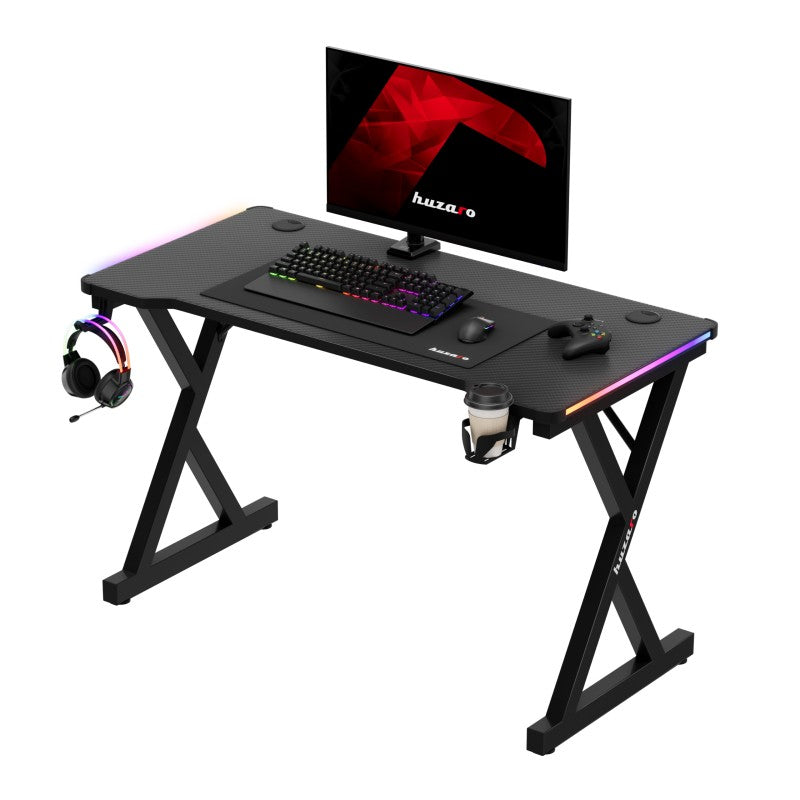 Biurko gamingowe LED Huzaro Hero 2.3 RGB 120 cm