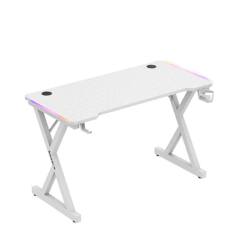 Biurko gamingowe LED Huzaro Hero 2.3 RGB White 120 cm