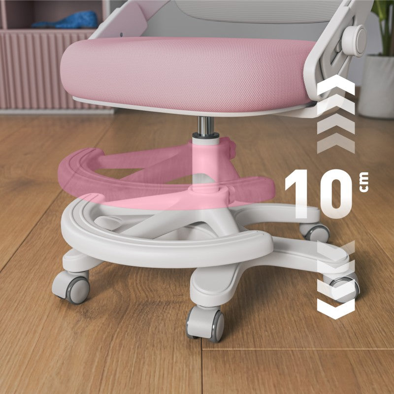 Fotel do biurka dla dziecka Mark Adler Junior 4.3 Pink-grey