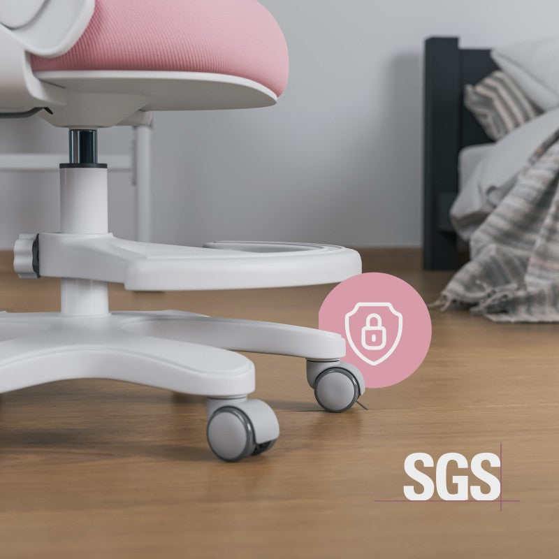 Fotel do biurka dla dziecka Mark Adler Junior 4.3 Pink-grey