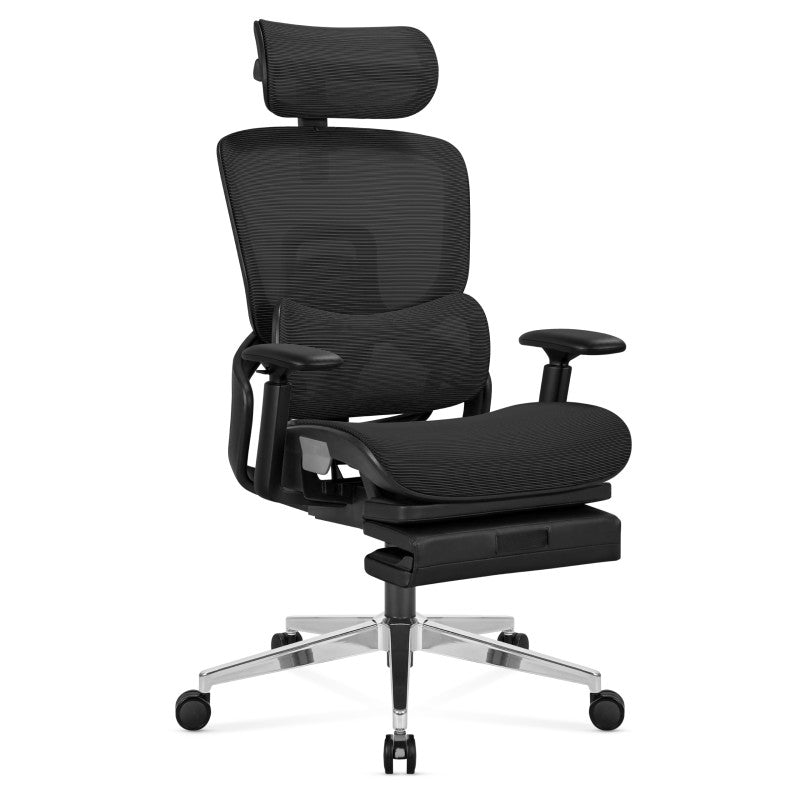 Fotel ergonomiczny z podnóżkiem Mark Adler Expert 9.3 Black