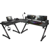 Biurko narożne gamingowe Huzaro Hero 7.0 Black 154 cm