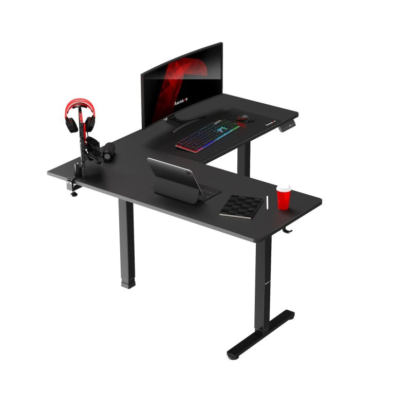 Biurko narożne elektryczne Huzaro Hero 9.5 Black 160 cm