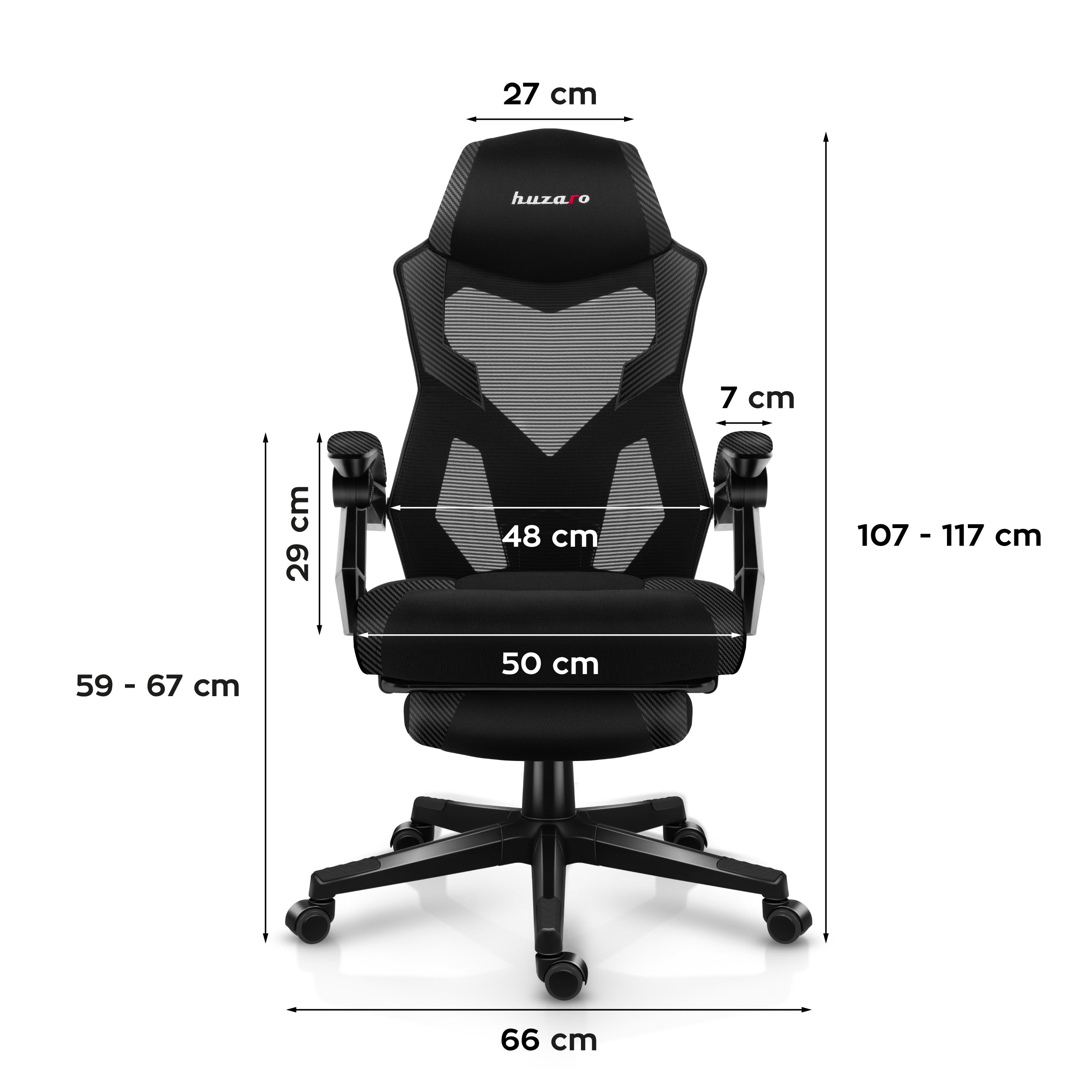 Sillón gaming Huzaro Combat 3.1 Carbon