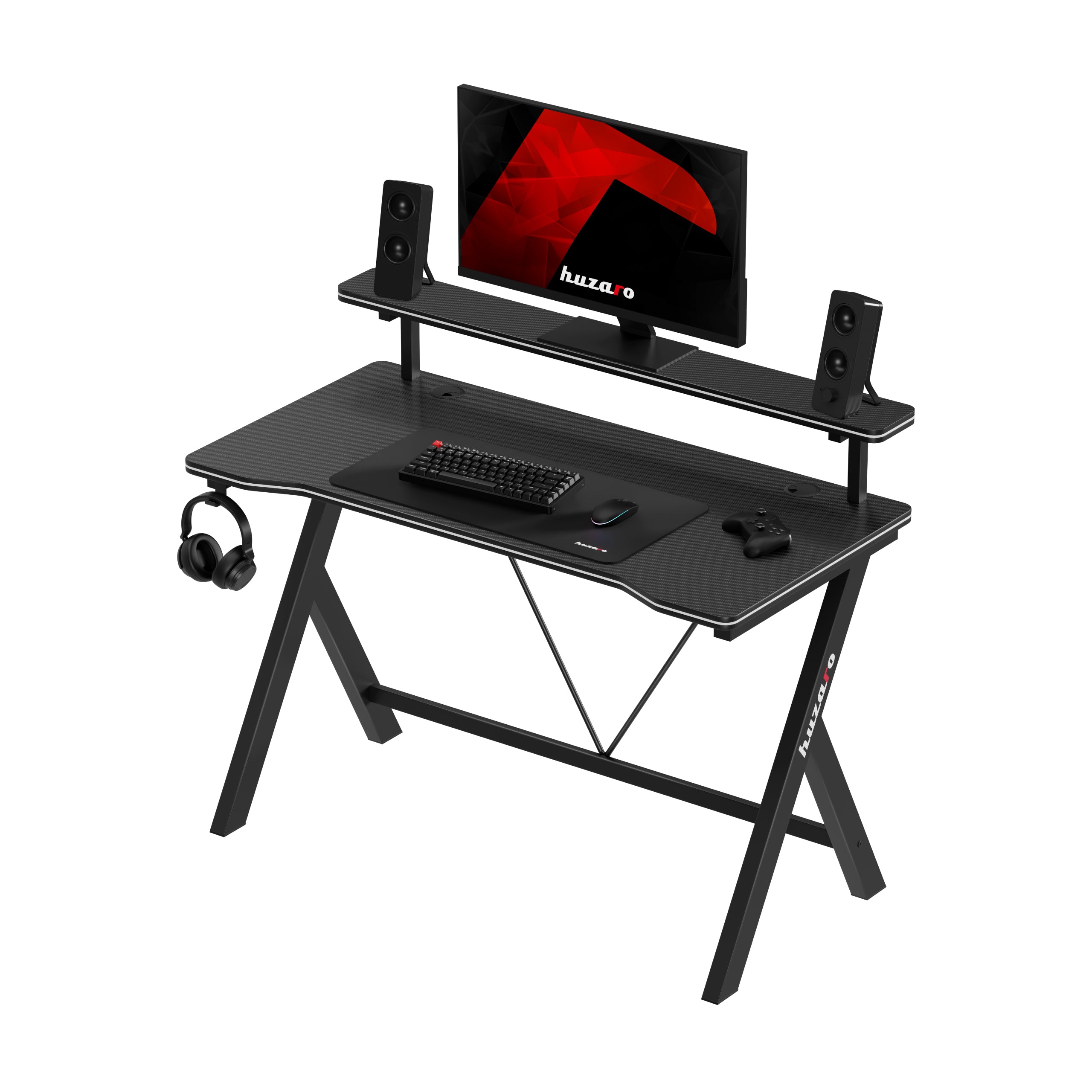 Escritorio para videojuegos de 120 cm Huzaro Hero 1.9 Black