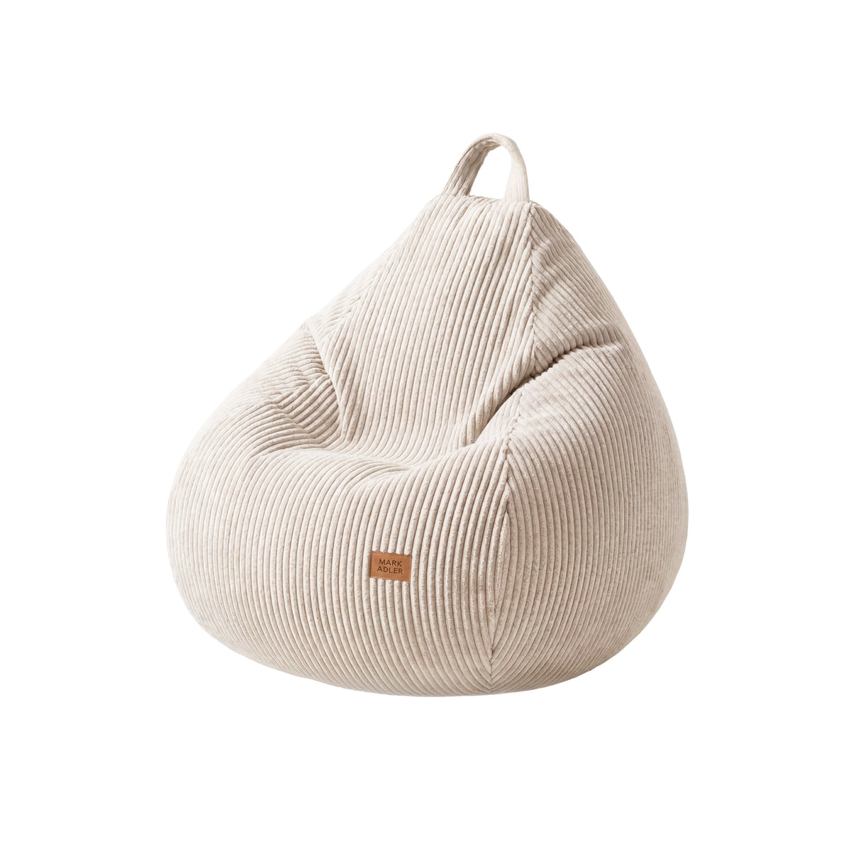 Puf tipo saco de pana beige Mark Adler Comfy 1.0 Beige
