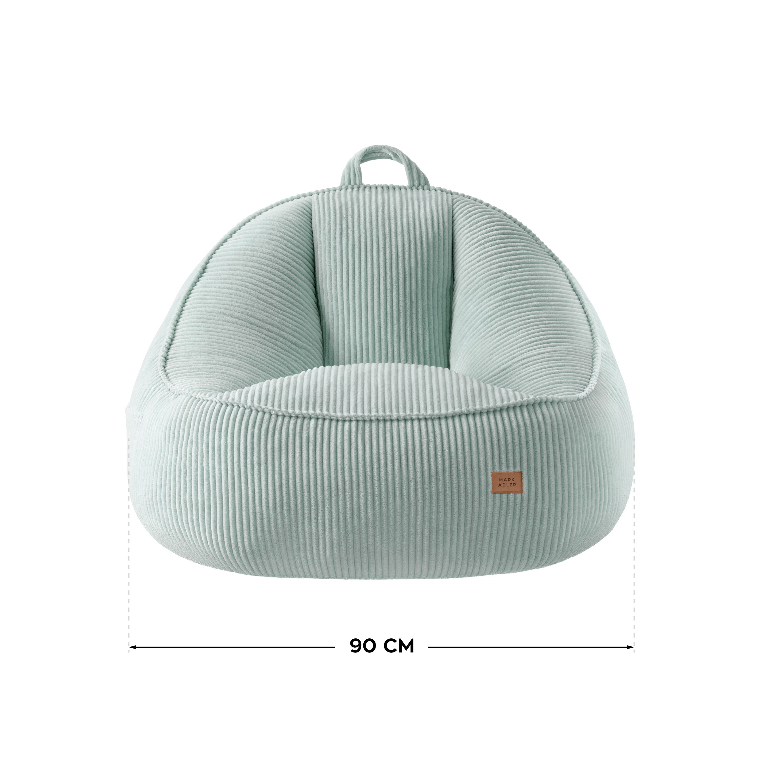 Puf con respaldo de pana Mark Adler Comfy 4.0 Sage