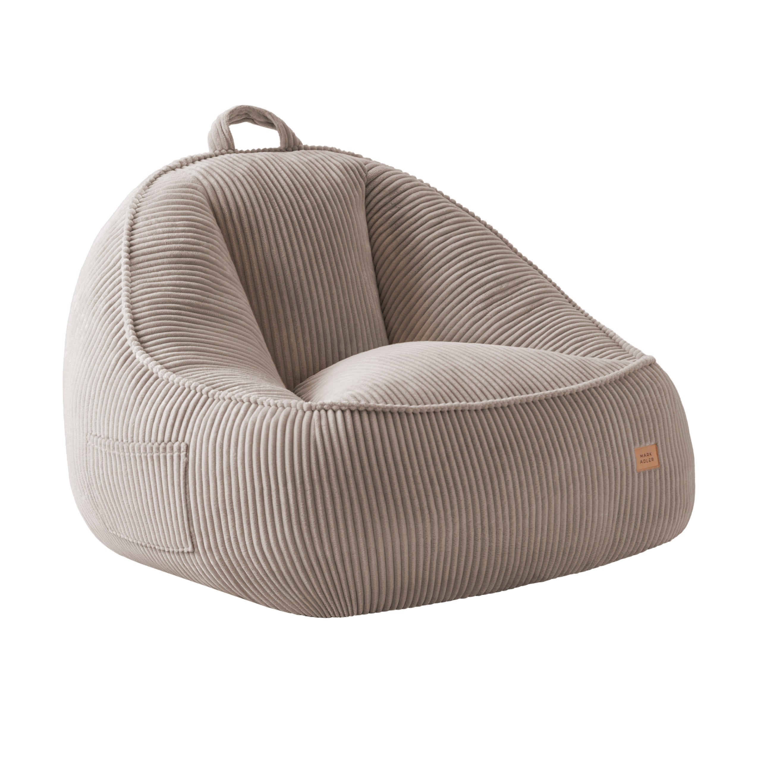 Puf con respaldo de pana Mark Adler Comfy 4.0 Taupe