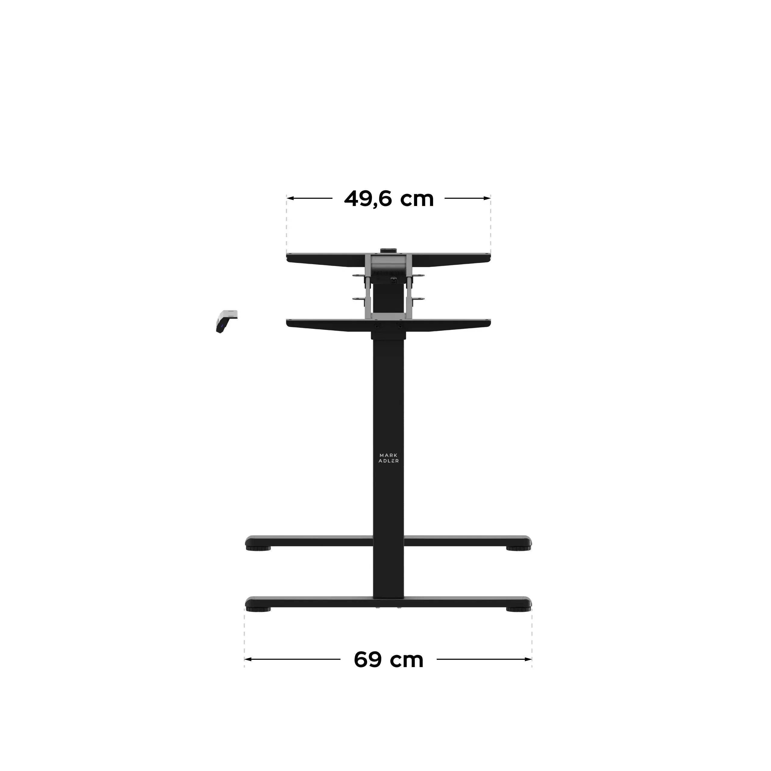 Estructura de escritorio eléctrica con dos motores Mark Adler Xeno 4.5 Black