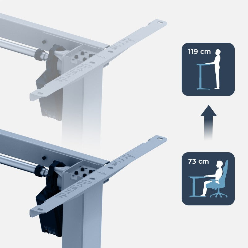Estructura eléctrica para escritorio Mark Adler Xeno 2.1 Blanca