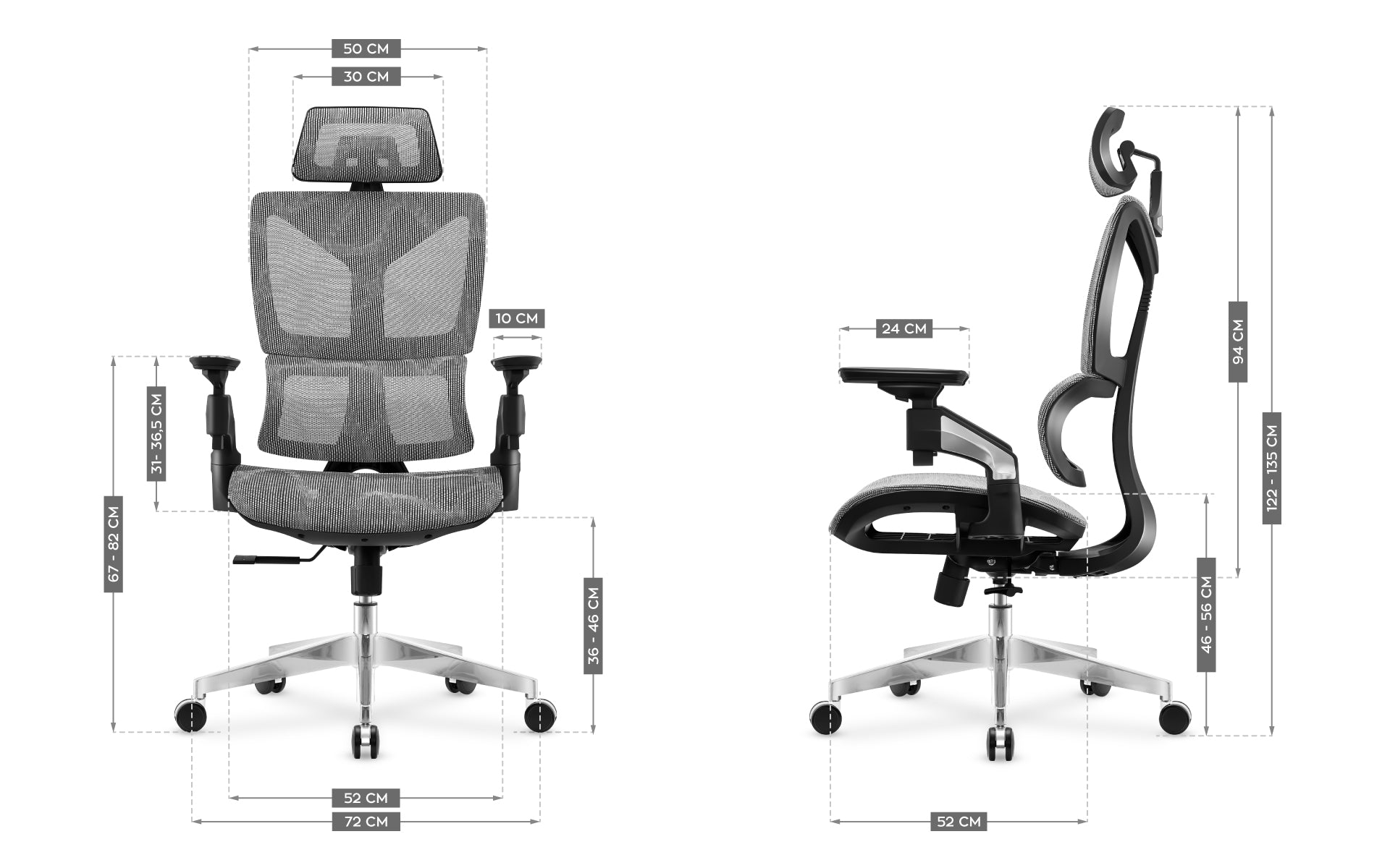 Sillón de oficina MARK ADLER EXPERT 8.5 Grey