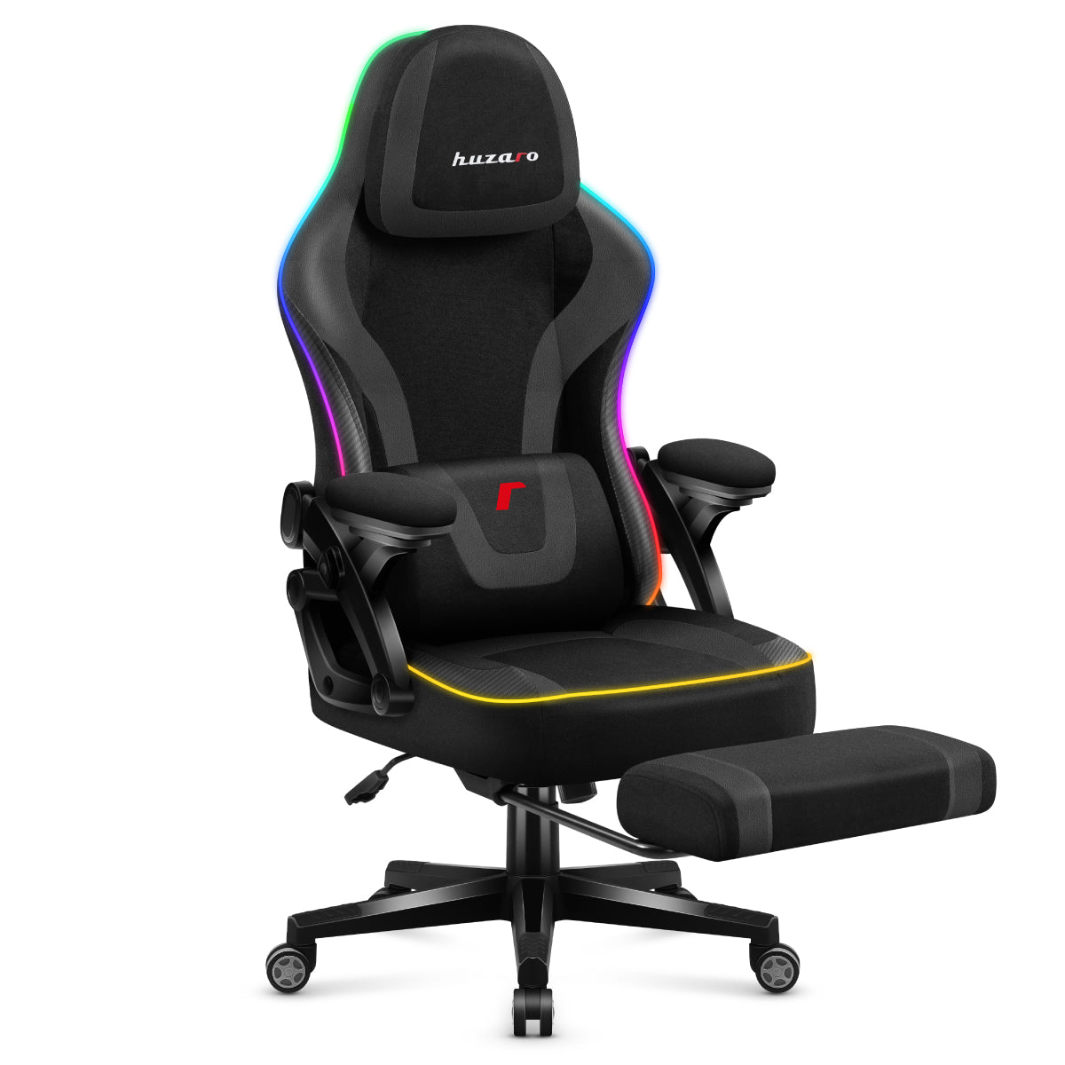 Sillón gaming Huzaro Force 4.6 RGB Smart Black Mesh