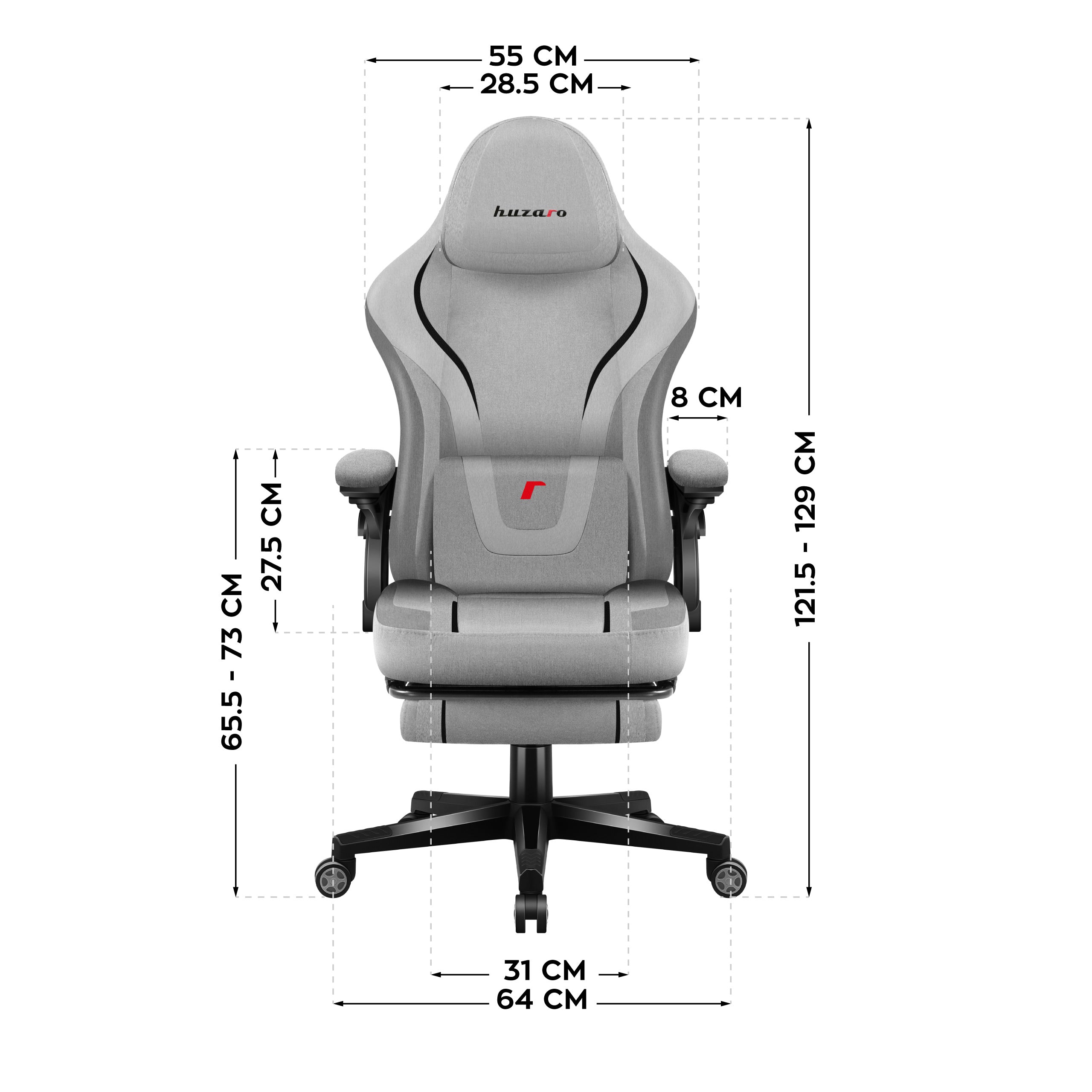 Sillón gaming Huzaro Force 4.6 Grey