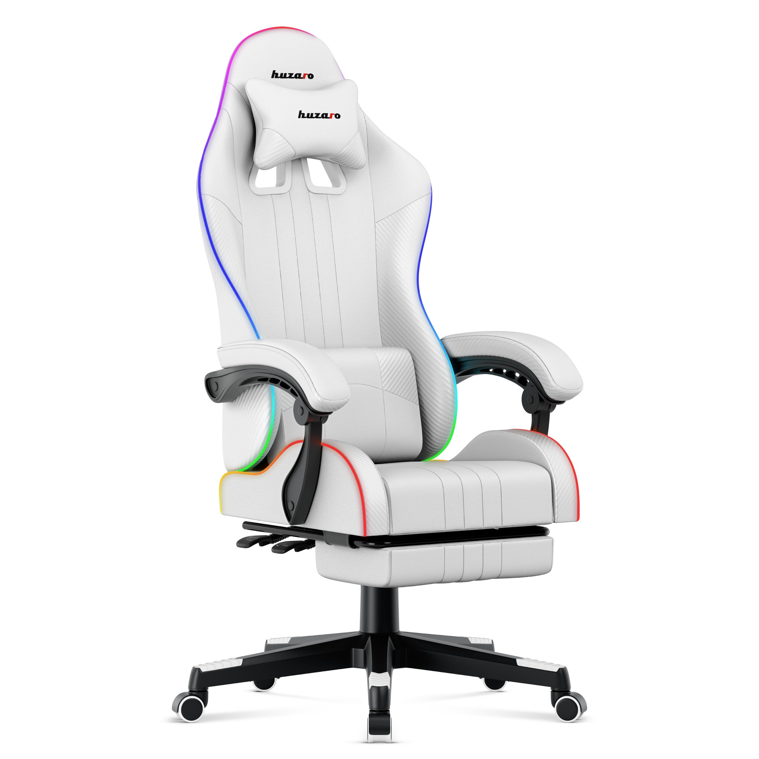 Sillón gaming HUZARO Force 4.7 RGB blanco
