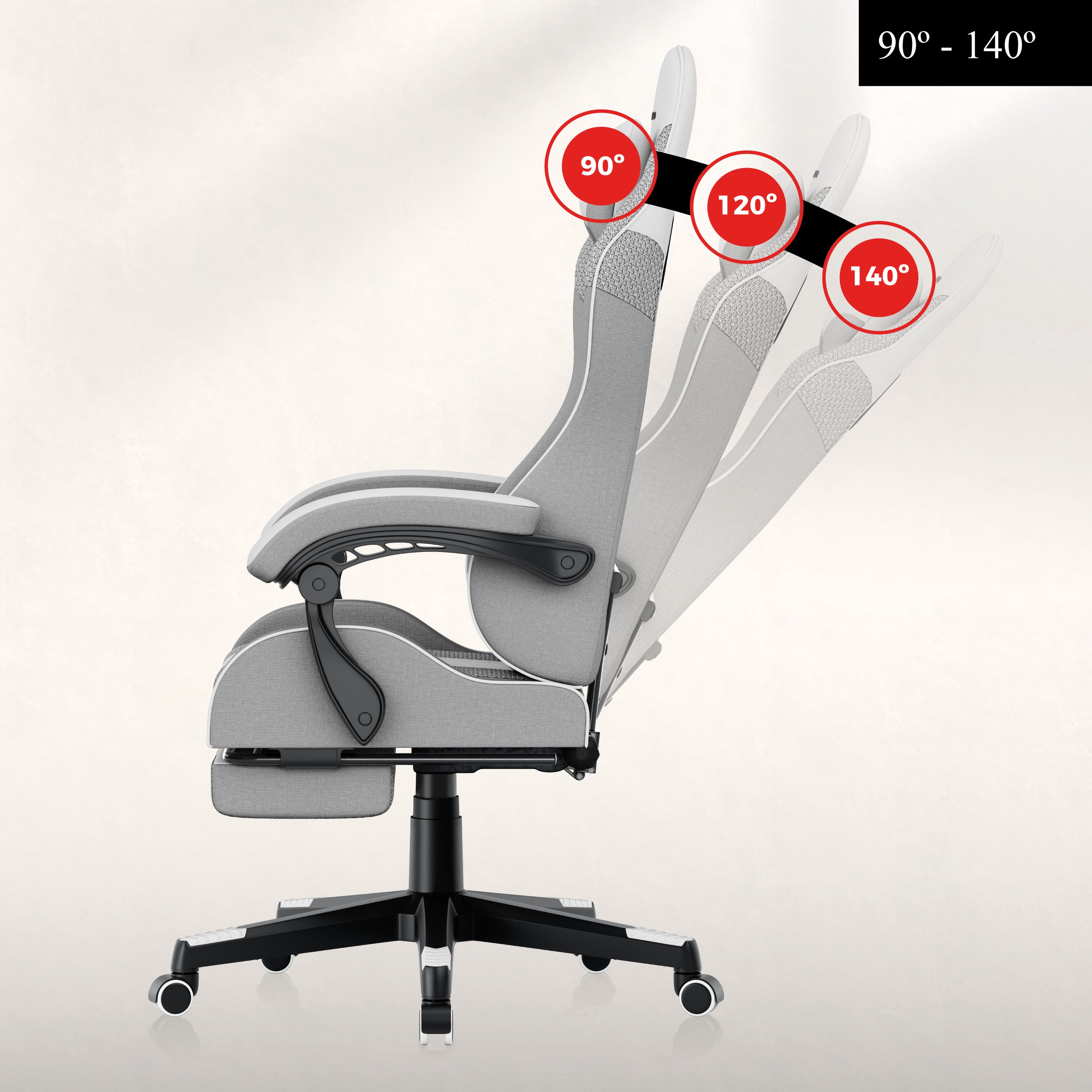 Sillón gaming HUZARO Force 4.7 White Mesh