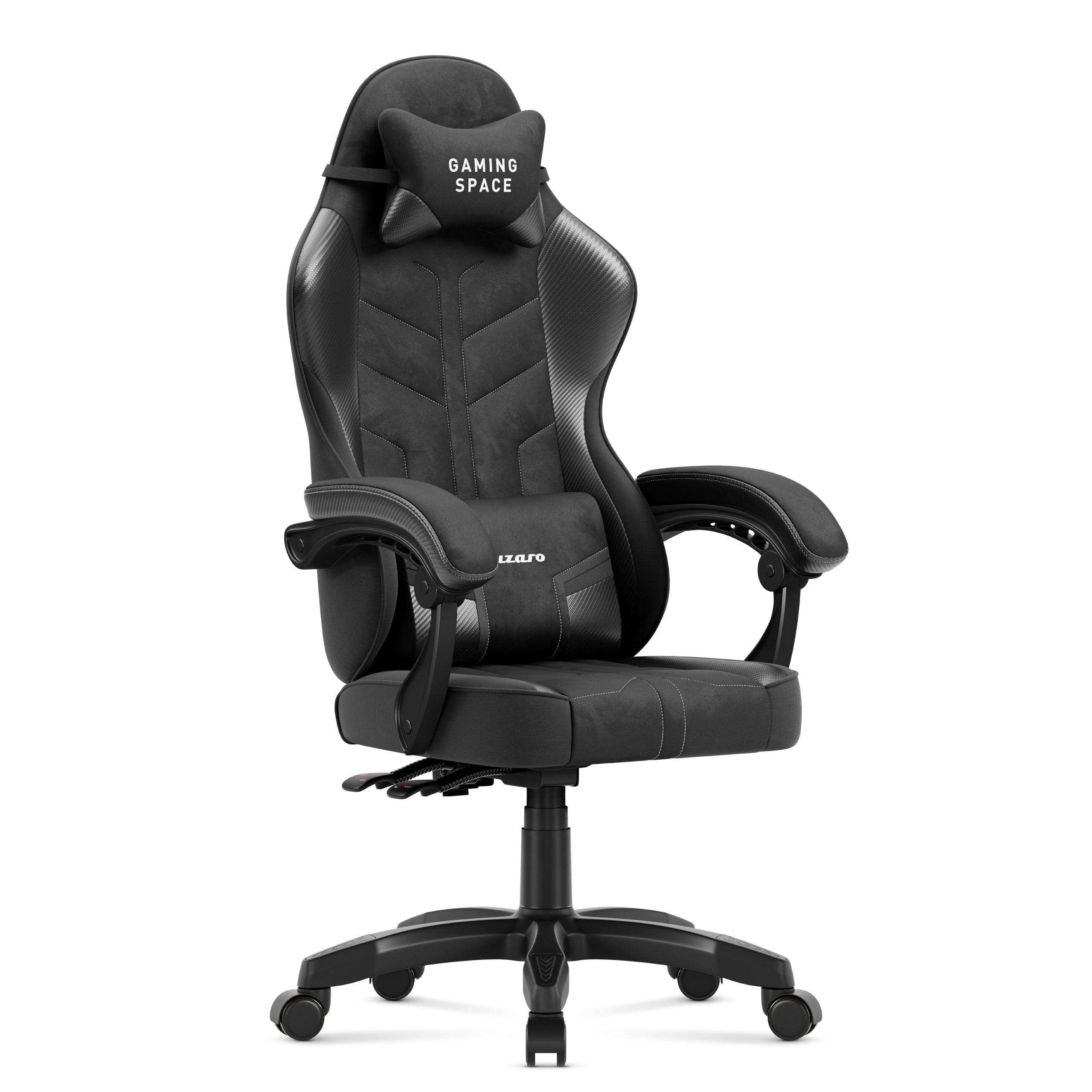 Sillón gaming de terciopelo Huzaro Force 2.7 Black Carbon