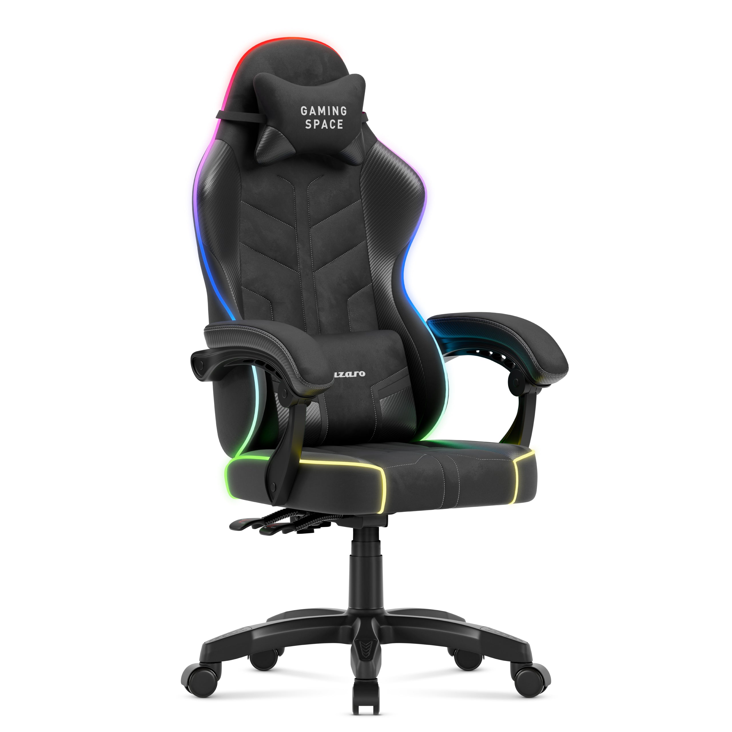 Sillón gaming de terciopelo Huzaro Force 2.7 RGB Black