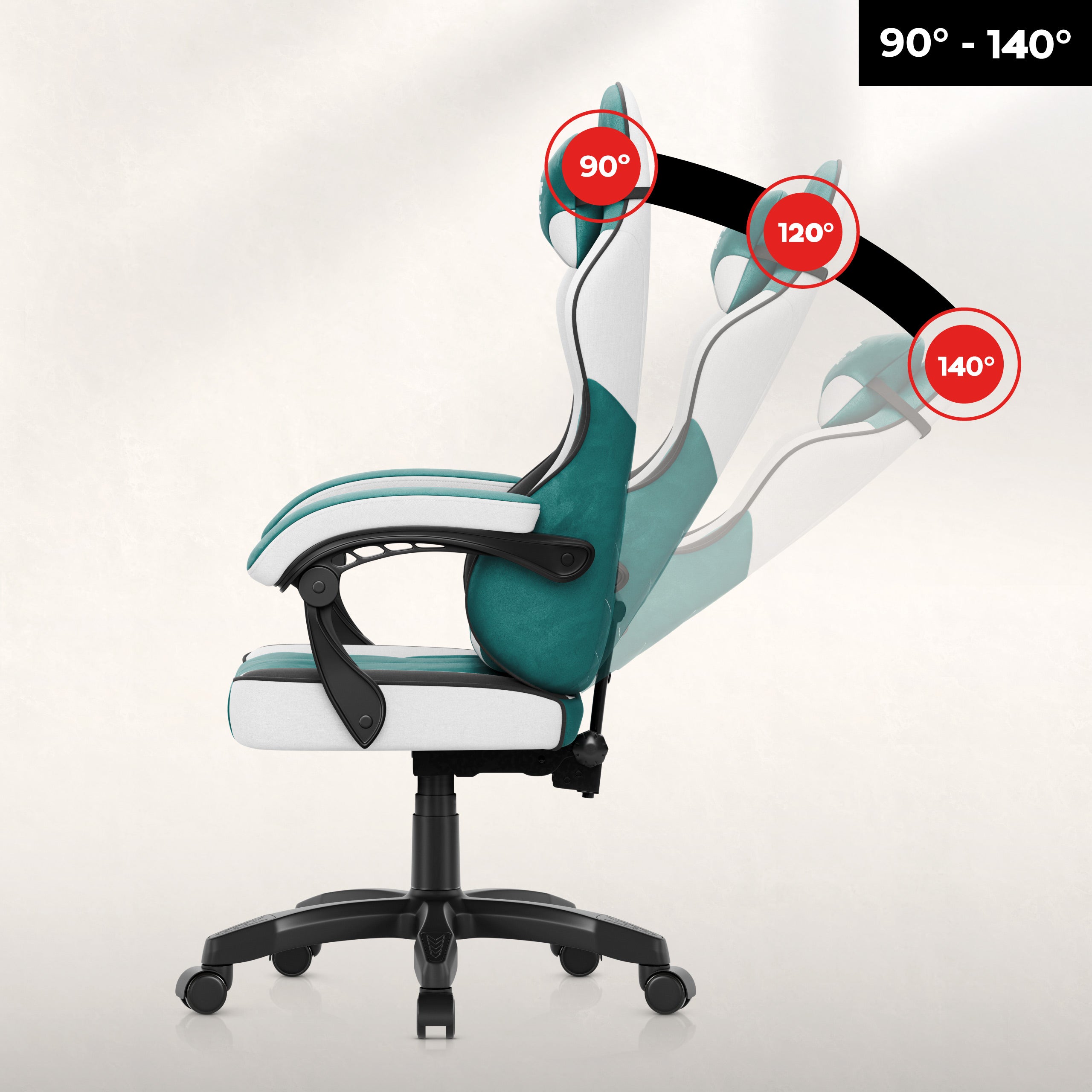 Sillón gaming de terciopelo Huzaro Force 2.7 Green