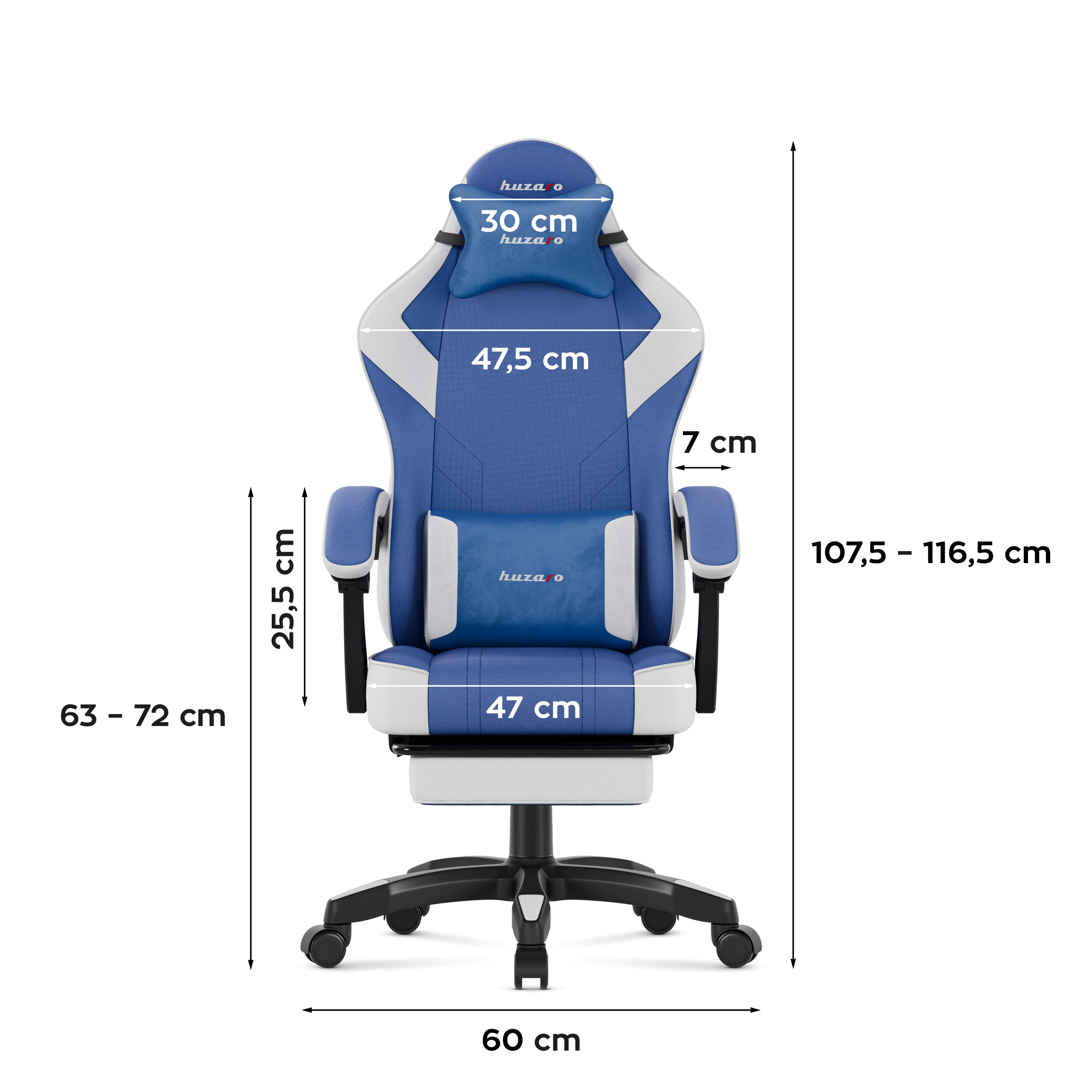 Sillón gaming Huzaro Force 3.7 Blue