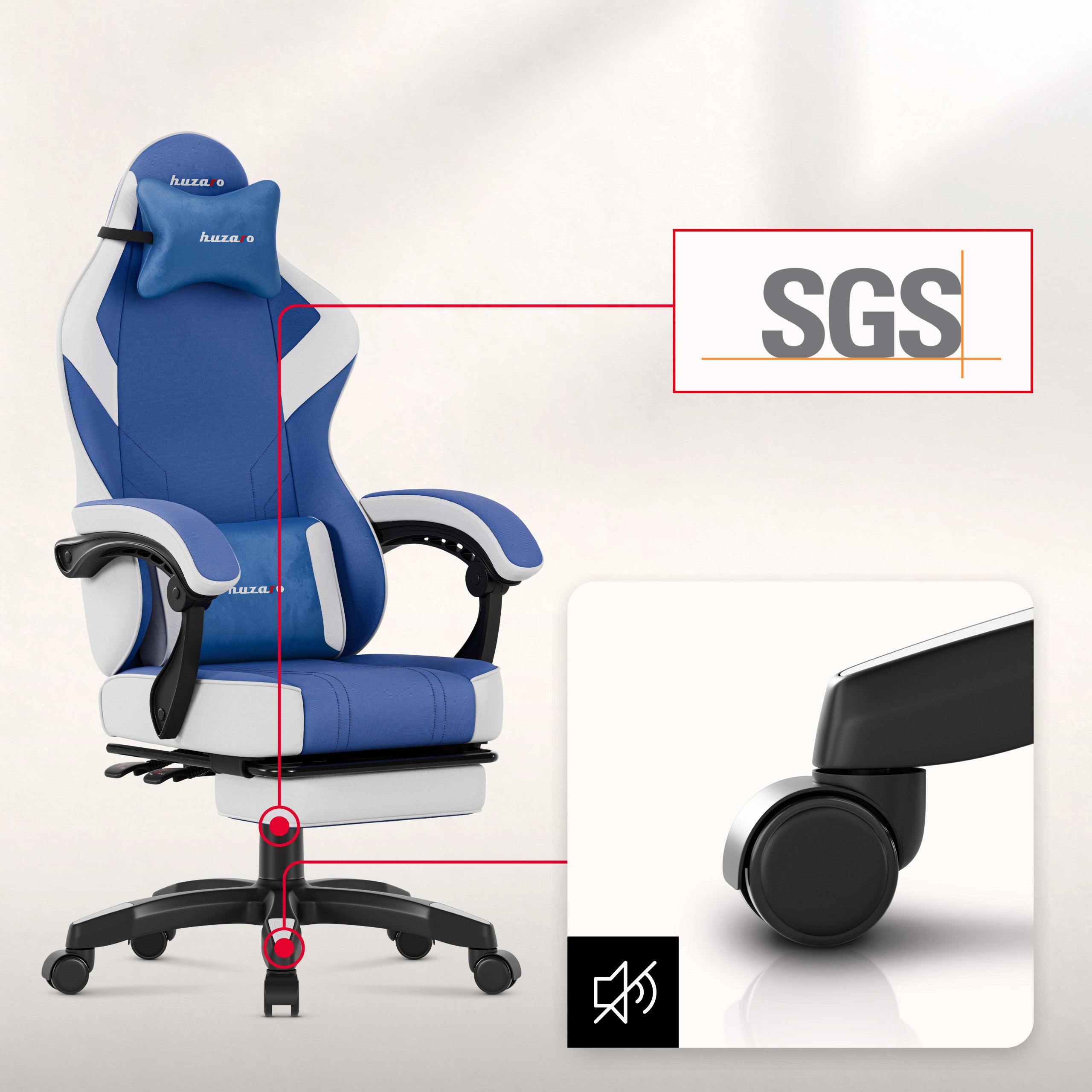 Sillón gaming Huzaro Force 3.7 Blue