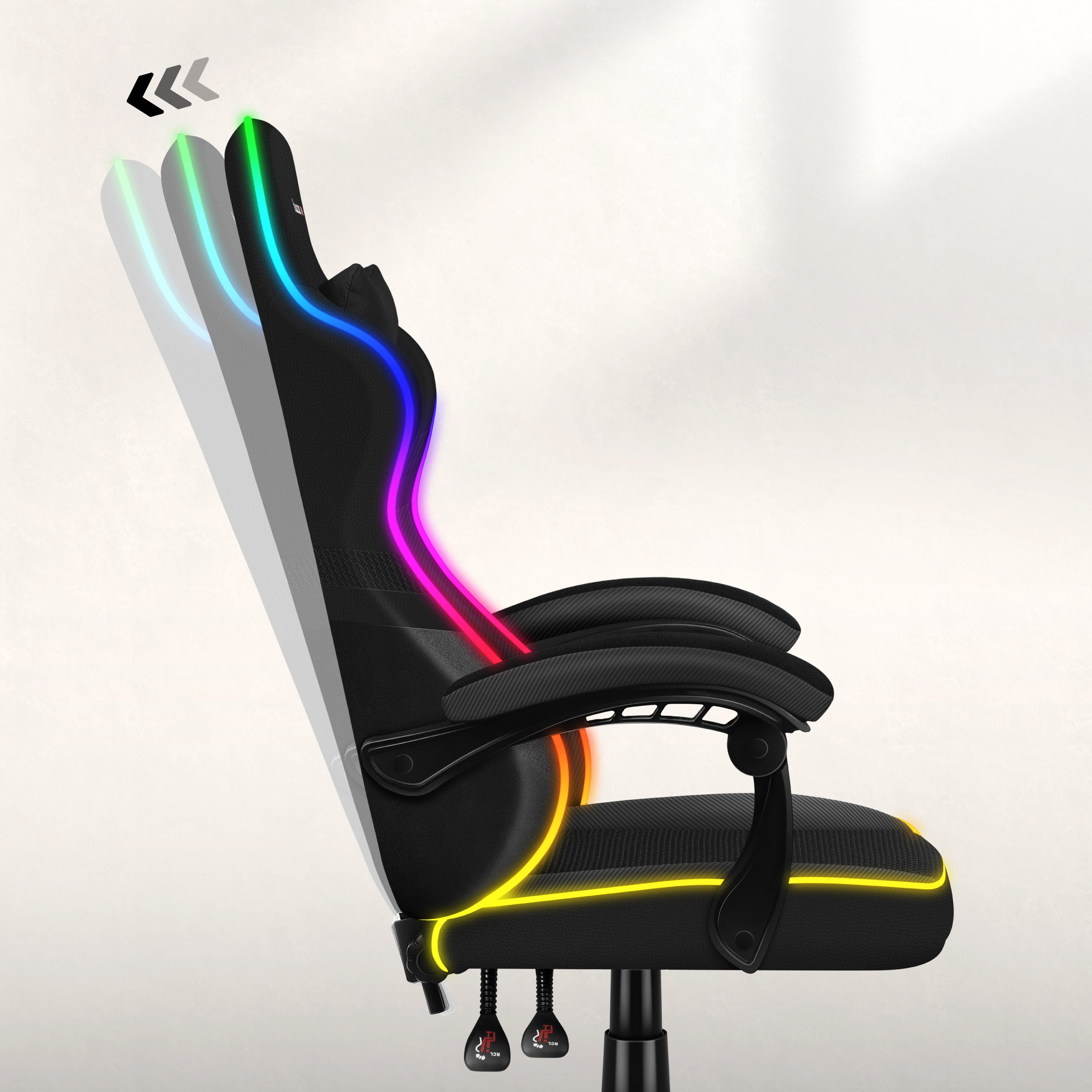 Sillón gaming HUZARO FORCE 4.4 RGB Negro