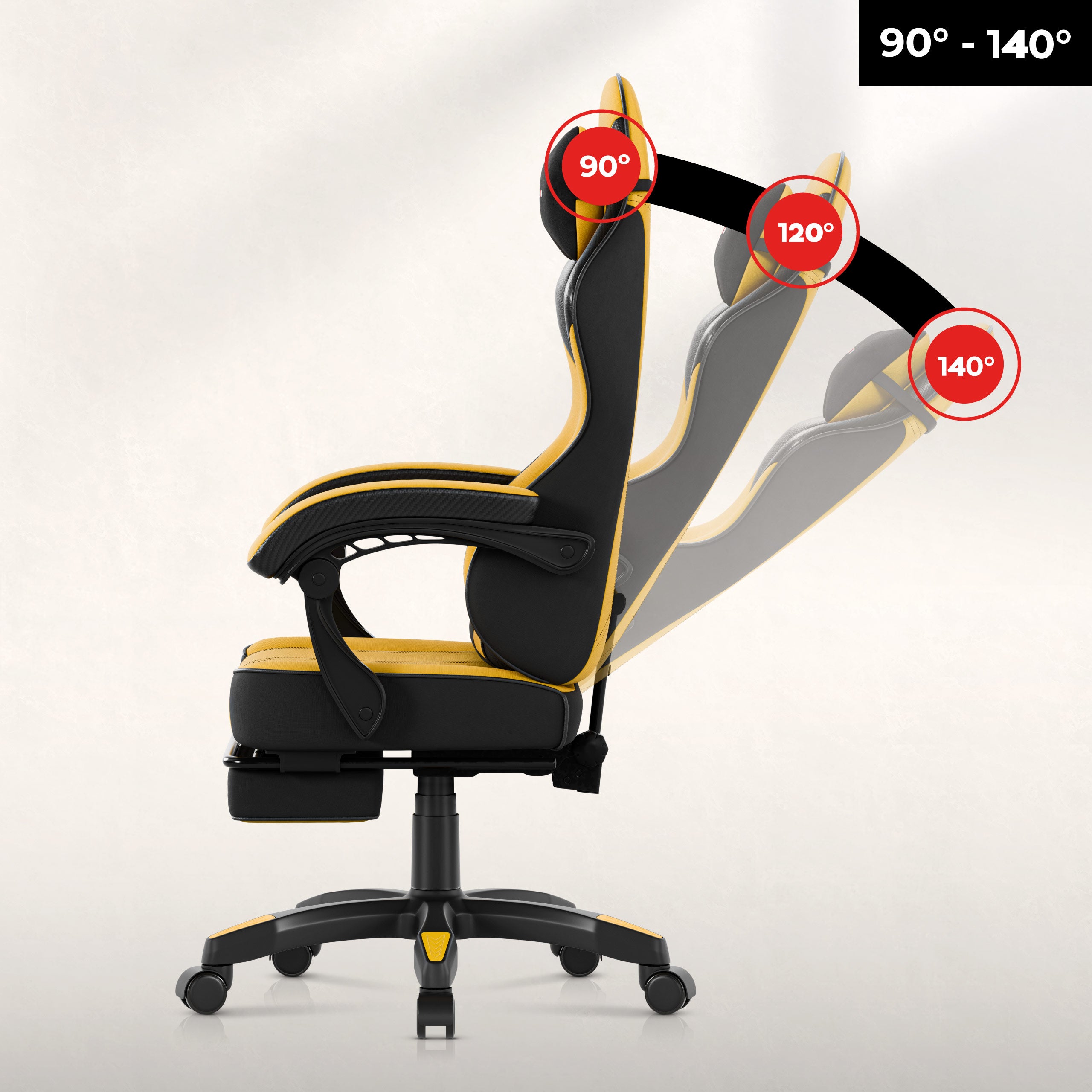 Sillón gaming Huzaro Force 3.7 Yellow