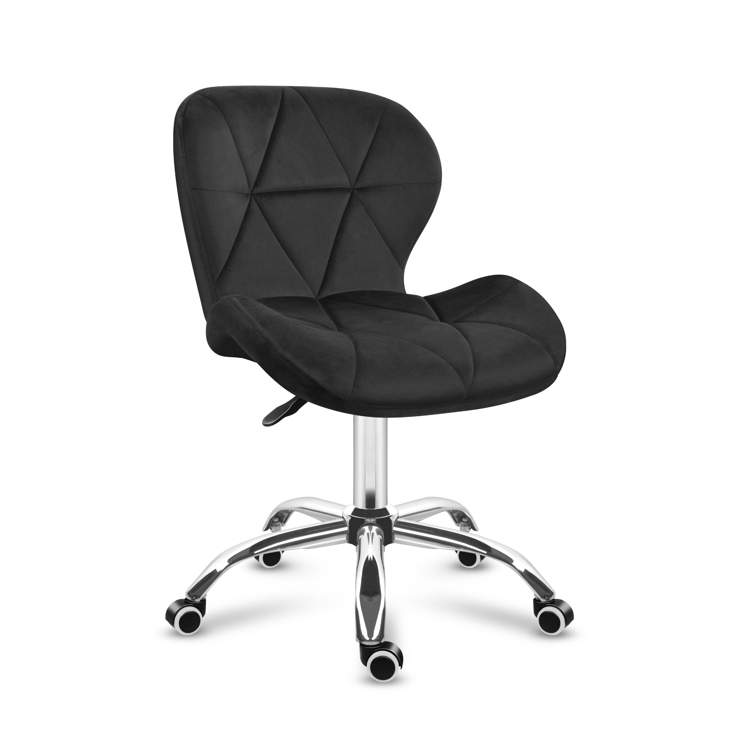 Silla giratoria de terciopelo Mark Adler Future 3.0, negra