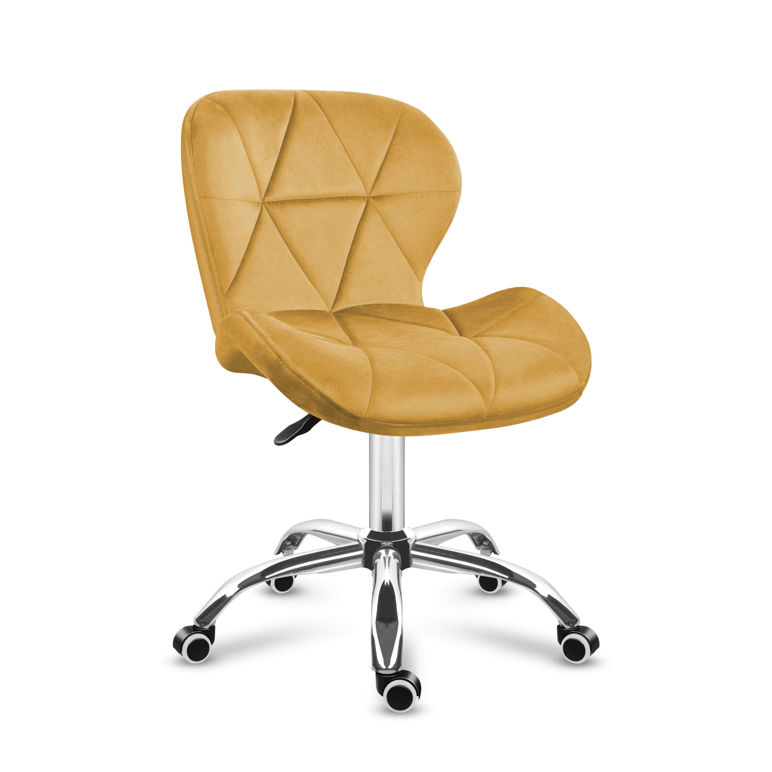 Silla giratoria de terciopelo Mark Adler Future 3.0, amarilla
