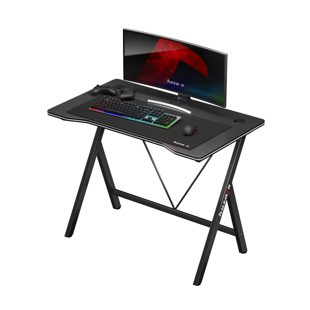 Escritorio para videojuegos Huzaro Hero 1.4 Black de 100 cm